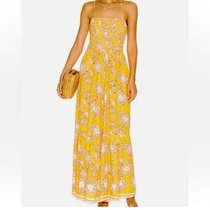 Free People Little of Your Love Marigold Jumpsuit XS